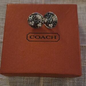 Coach Silver Stud Earrings